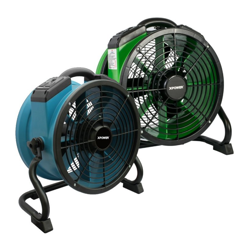 XPOWER X-34AR 1/4 HP Sealed Motor Variable Speed Industrial Axial Fan with Power Outlets